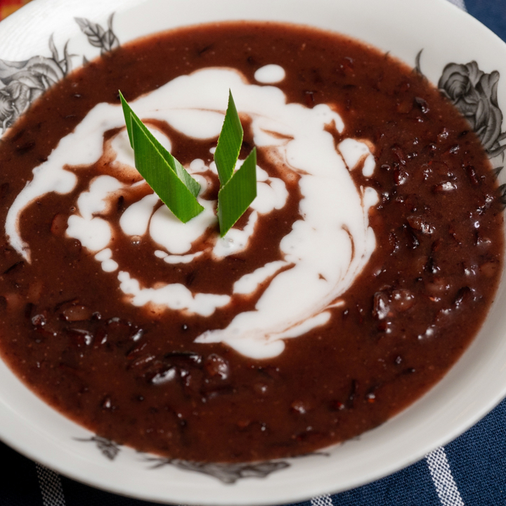 Bubur Pulut Hitam Pekat Likat & Wangi Gula Melaka