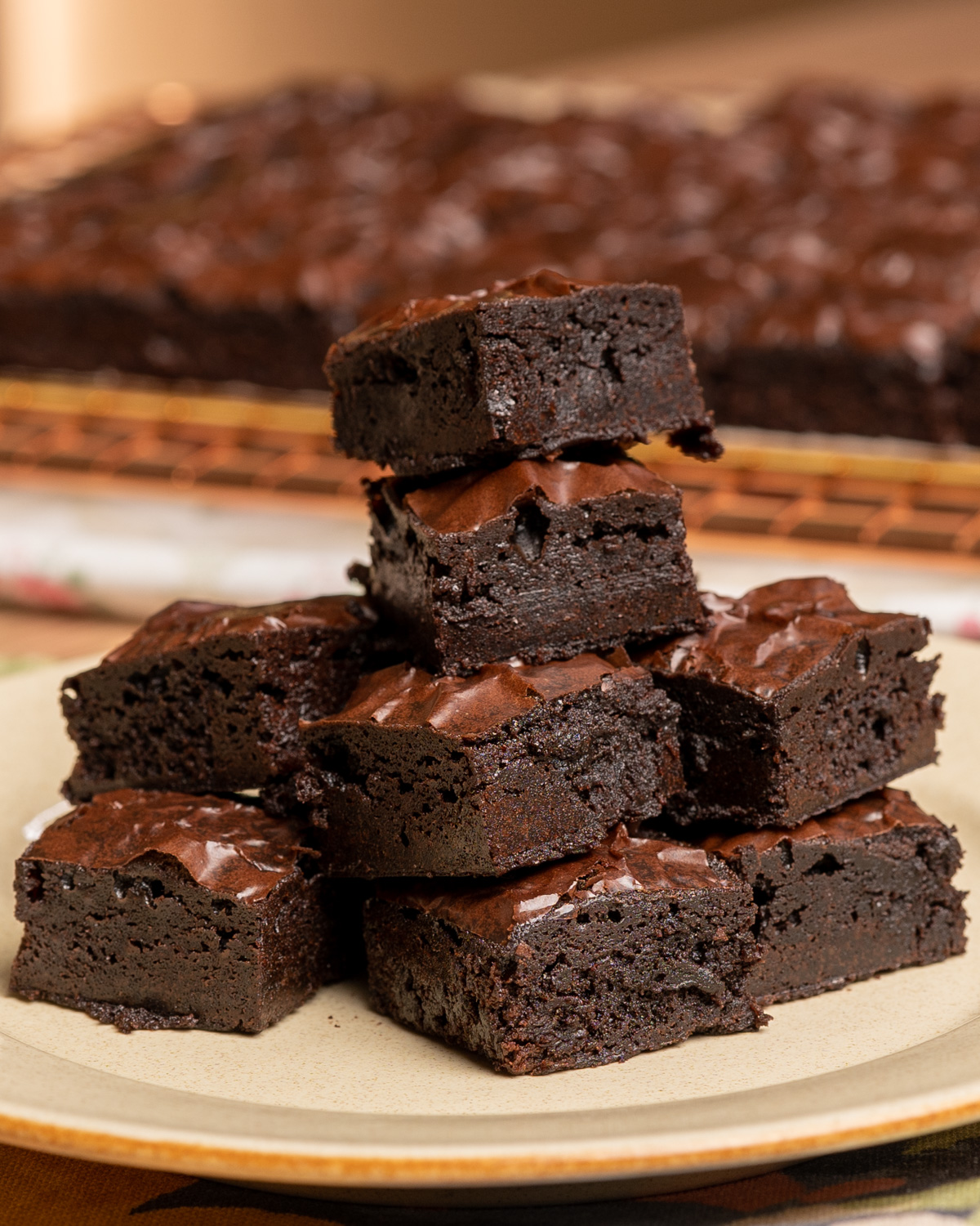 Brownies Kedut Moist dan Fudgy